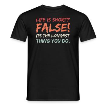 Inspiration Motivation Vie positive Vie - T-shirt homme - noir - Devant - AI Model Male 178 light (178cm)