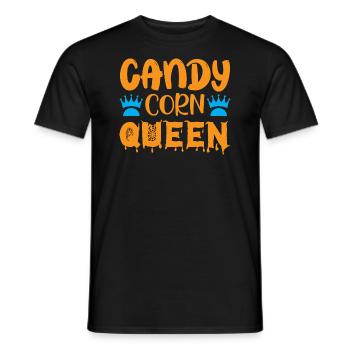 Candy Corn Queen - Halloween Humor - Männer T-Shirt - Schwarz - Vorne - AI Model Male 178 light (178cm)