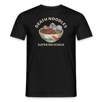 Nudeln des Todes Fleischbällchen - Männer T-Shirt - Schwarz - Vorne - AI Model Male 178 light (178cm)