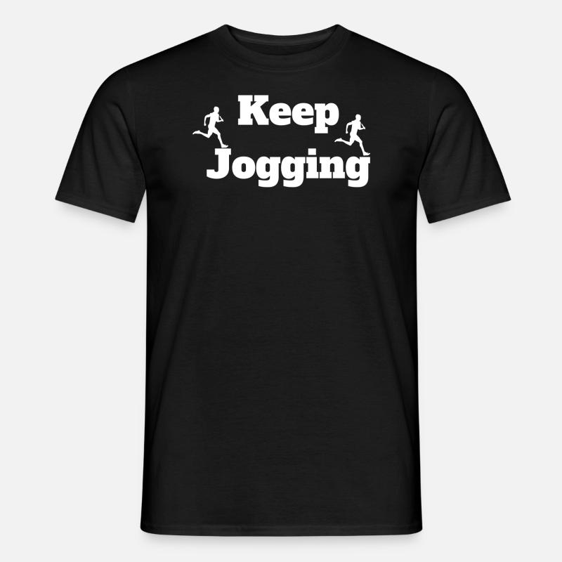 Jogging - Männer T-Shirt - Schwarz