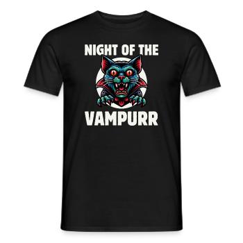 La Nuit Du Vampurr - T-shirt homme - noir - Devant - AI Model Male 178 light (178cm)