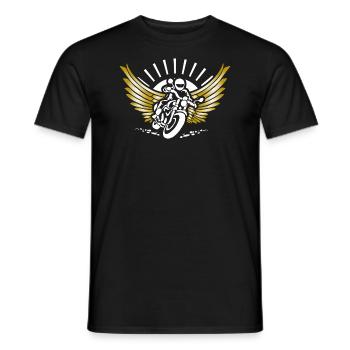 Motard Motorcycle Tour Cadeau Moto - T-shirt homme - noir - Devant - AI Model Male 178 light (178cm)