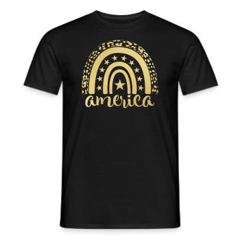 American Dude - T-shirt homme - noir - Devant - AI Model Male 178 light (178cm)