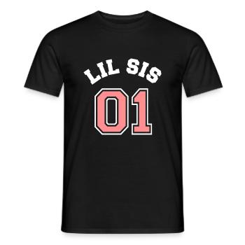 Lil Sis 01 - Little Sister - Männer T-Shirt - Schwarz - Vorne - AI Model Male 178 light (178cm)