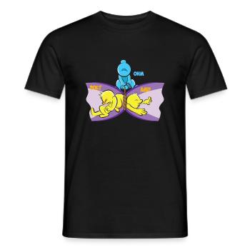 Ohm Gesetz Elektrotechnik Physik Physiker Geschenk - Männer T-Shirt - Schwarz - Vorne - AI Model Male 178 light (178cm)