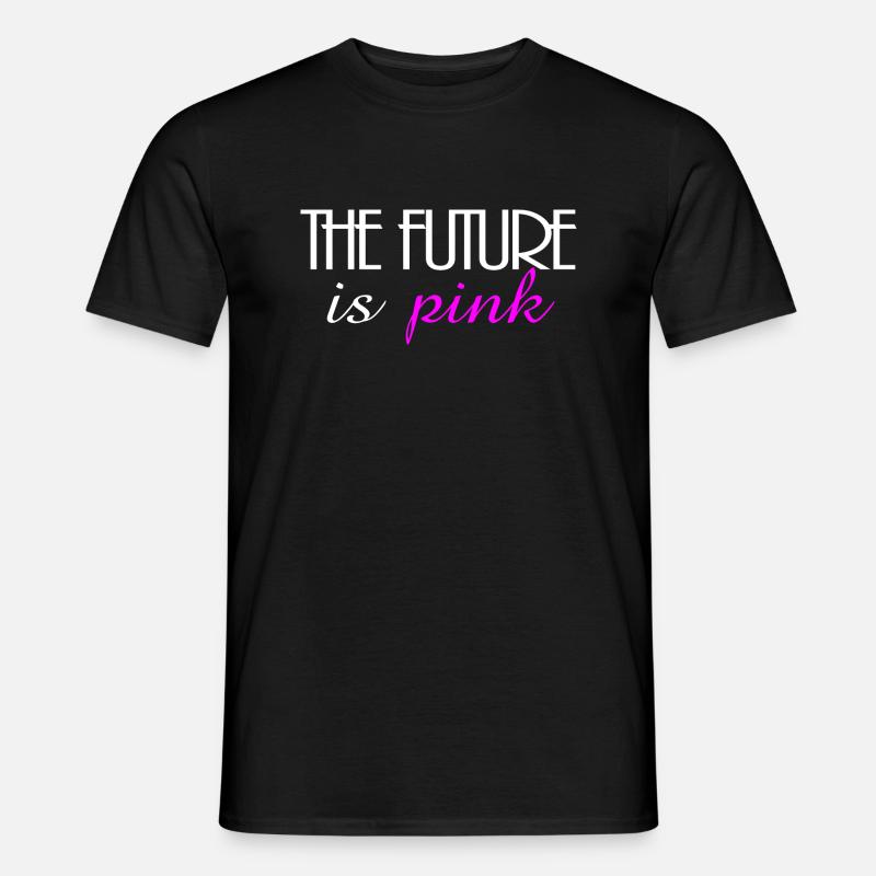 The future is pink - Männer T-Shirt - Schwarz