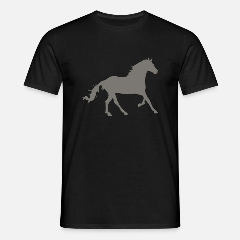 cheval - T-shirt Homme - noir