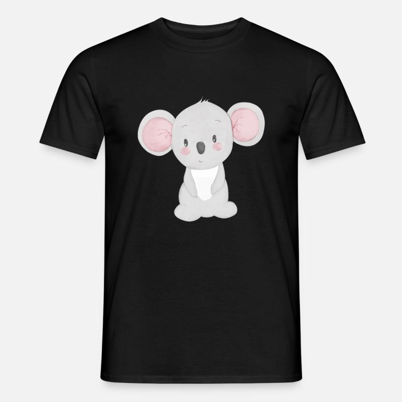Koala - Männer T-Shirt - Schwarz