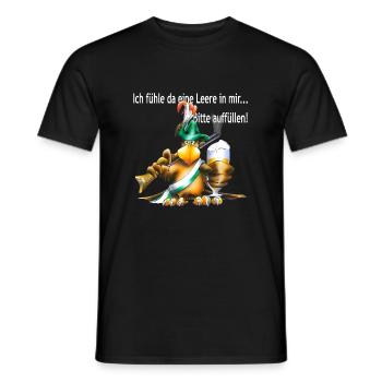 Bitte auffüllen - Männer T-Shirt - Schwarz - Vorne - AI Model Male 178 light (178cm)