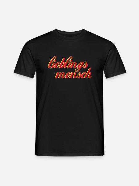 lieblingsmensch_2 - Männer T-Shirt - Schwarz