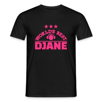 Djane - Männer T-Shirt - Schwarz - Vorne - AI Model Male 178 light (178cm)
