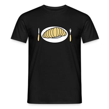 Huge disgusting larva - Men's T-Shirt - black - Front - AI Model Male 178 light (178cm)
