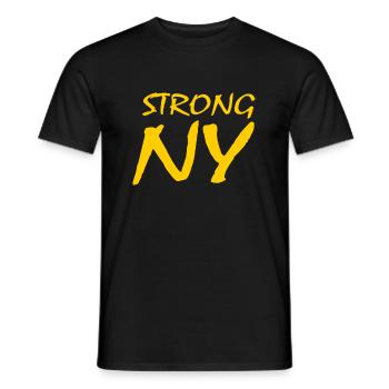 New York - T-shirt homme - noir - Devant - AI Model Male 178 light (178cm)
