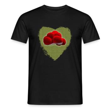 My heart beats for the Black Forest - Men's T-Shirt - black - Front - AI Model Male 178 light (178cm)