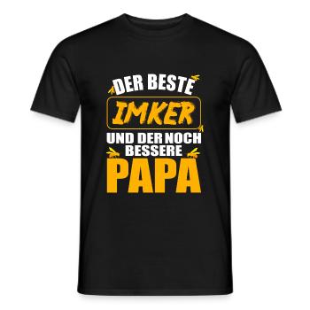 Imkerei Imker Papa Spruch Geschenk Bienenzucht - Männer T-Shirt - Schwarz - Vorne - AI Model Male 178 light (178cm)
