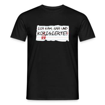 witziges Lehrerdesign für die Grundschule - Männer T-Shirt - Schwarz - Vorne - AI Model Male 178 light (178cm)