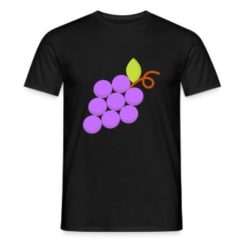 Traube - Männer T-Shirt - Schwarz - Vorne - AI Model Male 178 light (178cm)
