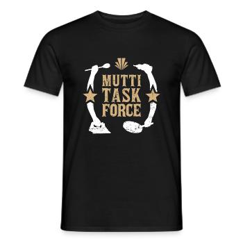 Mutter Multitasking Haushalt Mama Muttitasking - Männer T-Shirt - Schwarz - Vorne - AI Model Male 178 light (178cm)