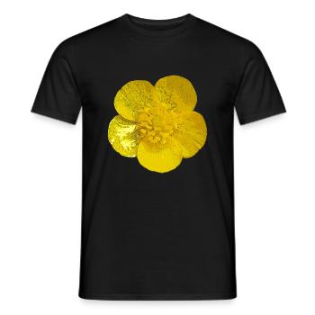 Blüte schön Butterblume Blume Frühling Design - Männer T-Shirt - Schwarz - Vorne - AI Model Male 178 light (178cm)