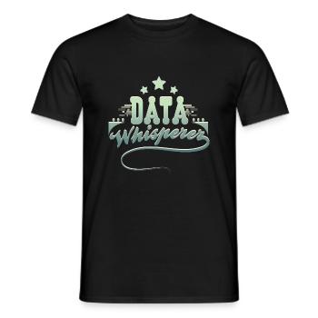 Data Scientist Data Enginieer - Männer T-Shirt - Schwarz - Vorne - AI Model Male 178 light (178cm)
