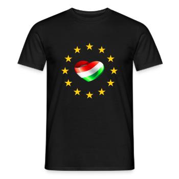 HONGRIE - Hongrie - T-shirt homme - noir - Devant - AI Model Male 178 light (178cm)