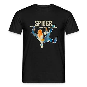 Climbing Free Time Gift Climber - Men's T-Shirt - black - Front - AI Model Male 178 light (178cm)