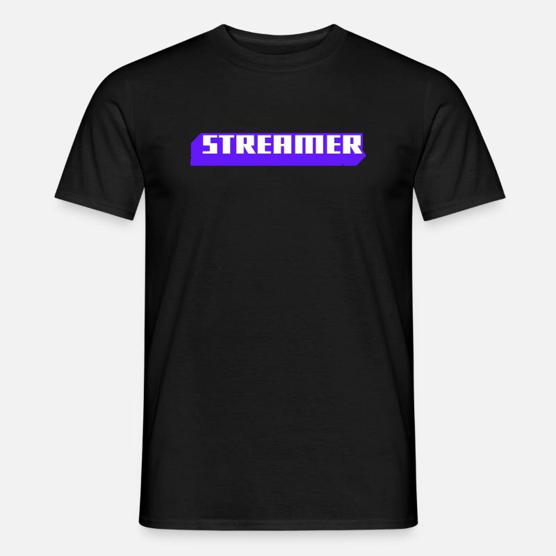 Streamer - Männer T-Shirt - Schwarz