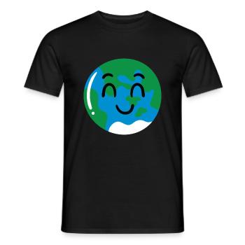 Erde - Männer T-Shirt - Schwarz - Vorne - AI Model Male 178 light (178cm)