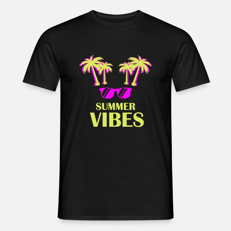 Summer Vibes - Männer T-Shirt - Schwarz