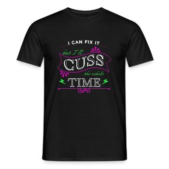baseballapparel cool poison de baseball - T-shirt homme - noir - Devant - AI Model Male 178 light (178cm)