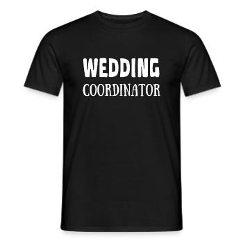 WEDDING COORDINATOR - T-shirt homme - noir - Devant - AI Model Male 178 light (178cm)