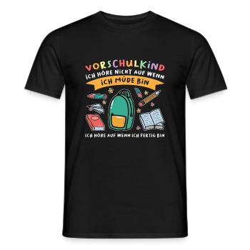 Vorschule Anfang Vorschüler Geschenk - Männer T-Shirt - Schwarz - Vorne - AI Model Male 178 light (178cm)
