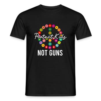 Protect Kids Not Guns - Männer T-Shirt - Schwarz - Vorne - AI Model Male 178 light (178cm)