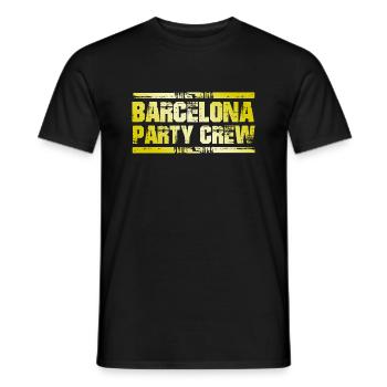 Barcelona Party Crew - T-shirt homme - noir - Devant - AI Model Male 178 light (178cm)