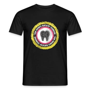 Motivational Technicians Of Joyable DentistryQuote - Men's T-Shirt - black - Front - AI Model Male 178 light (178cm)