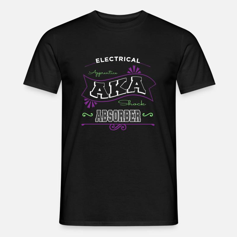 electrical engineering electrical engineer lineman - Men’s T-shirt - black