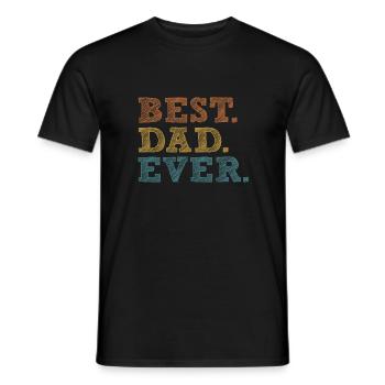 MEILLEUR PAPA DE TOUS LES TEMPS - T-shirt homme - noir - Devant - AI Model Male 178 light (178cm)