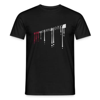 not getting ready today - Männer T-Shirt - Schwarz - Vorne - AI Model Male 178 light (178cm)