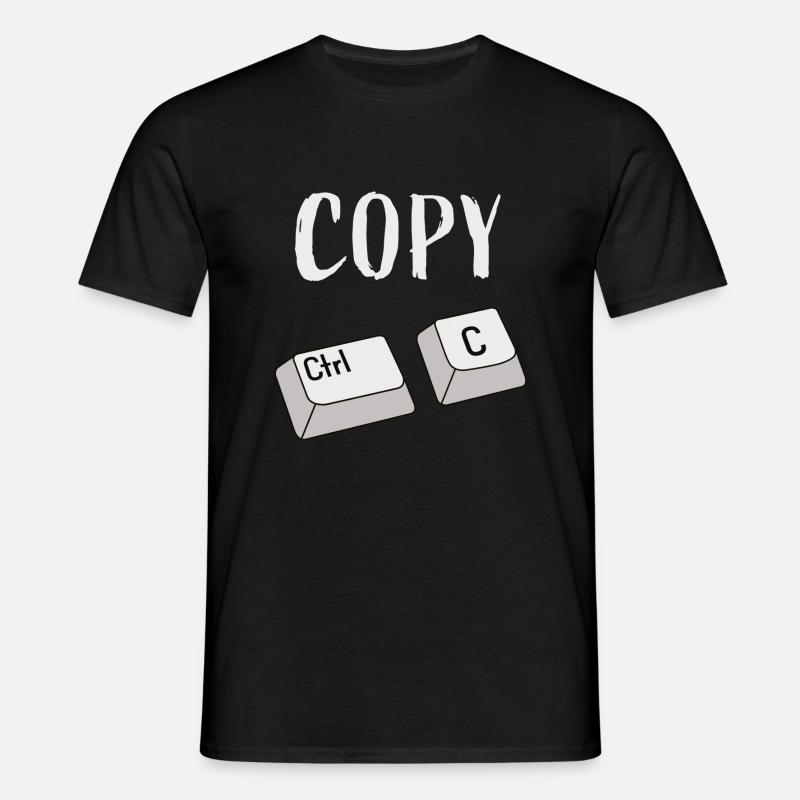 Ctrl C Copy - Men's T-Shirt - black