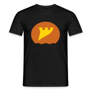 Wappen Logo Korsika der Südburg - Männer T-Shirt - Schwarz - Vorne - AI Model Male 178 light (178cm)