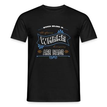 calendaring jokes mental health all people black - Männer T-Shirt - Schwarz - Vorne - AI Model Male 178 light (178cm)