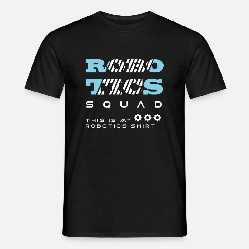 Robot d'ingénierie mécanique Robotics Squad - T-shirt homme - noir