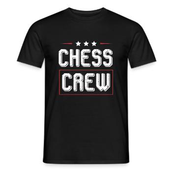Chess Crew - Männer T-Shirt - Schwarz - Vorne - AI Model Male 178 light (178cm)