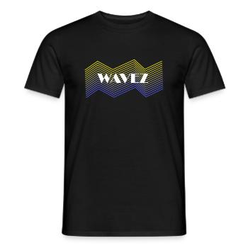 Wavez Design - Men's T-Shirt - black - Front - AI Model Male 178 light (178cm)