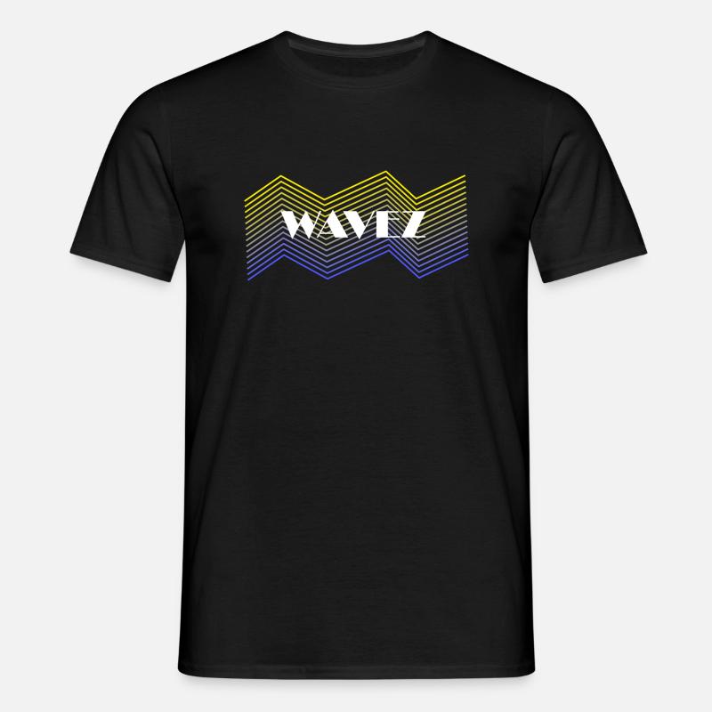 Wavez Design - Männer T-Shirt - Schwarz
