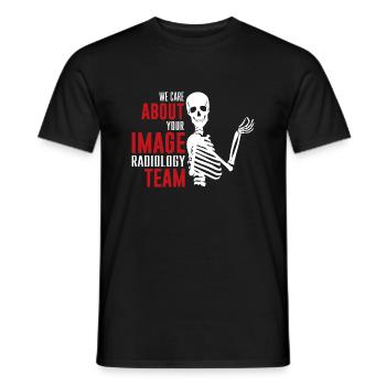 We care about your image radiology team - Männer T-Shirt - Schwarz - Vorne - AI Model Male 178 light (178cm)
