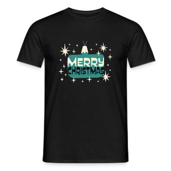 merry Christmas 21 - Männer T-Shirt - Schwarz - Vorne - AI Model Male 178 light (178cm)