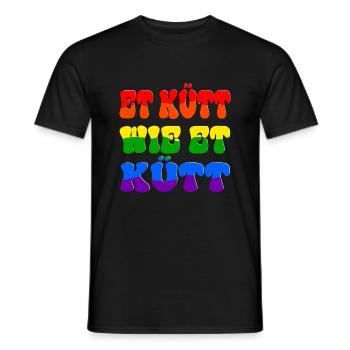 Kölner Et Kütt Wie Et Kütt Köln Dialekt - Männer T-Shirt - Schwarz - Vorne - AI Model Male 178 light (178cm)