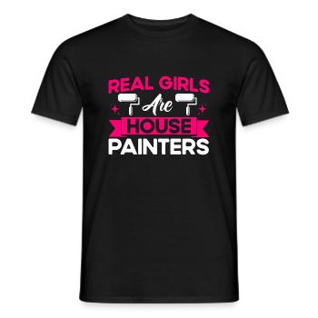 Building painter Painter Tradesman Gift - Men's T-Shirt - black - Front - AI Model Male 178 light (178cm)
