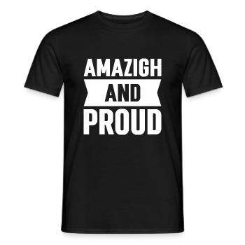 Amazigh & Proud - T-shirt homme - noir - Devant - AI Model Male 178 light (178cm)
